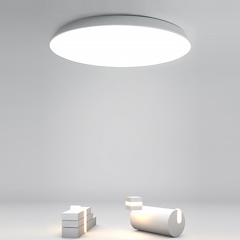 Modern Bowl Shaped LED Flush Mount Ceiling Light with Iron and Acrylic Shade