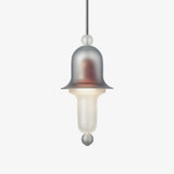 Siren Layered Glass Bell Pendant Light Modern Blown Glass Hanging Lamp for Dining Room