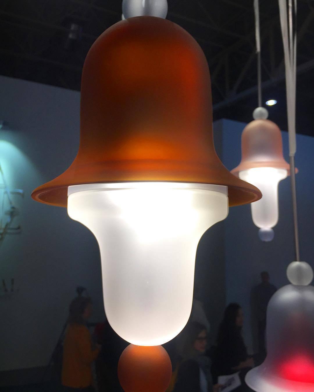 Siren Layered Glass Bell Pendant Light Modern Blown Glass Hanging Lamp for Dining Room