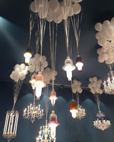 Siren Layered Glass Bell Pendant Light Modern Blown Glass Hanging Lamp for Dining Room