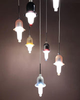 Siren Layered Glass Bell Pendant Light Modern Blown Glass Hanging Lamp for Dining Room