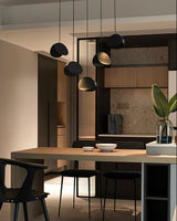 Siyuan Modern Wood Leaf Pendant Light LED Hanging Fixture for Dining Living Room