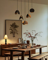Siyuan Modern Wood Leaf Pendant Light LED Hanging Fixture for Dining Living Room