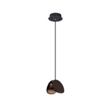 Siyuan Modern Wood Leaf Pendant Light LED Hanging Fixture for Dining Living Room