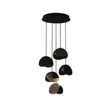 Siyuan Modern Wood Leaf Pendant Light LED Hanging Fixture for Dining Living Room