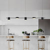 Sleek 5 Light LED Kitchen Island Pendant Modern Creative Metal Chandelier for Dining Room Lighting