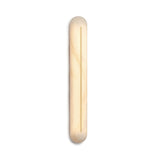 Slender Natural Alabaster LED Wall Sconce Modern Brass Indoor Lighting Fixture