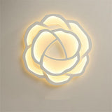 Modern Flower Shape Dimmable LED Ceiling Light Flush Mount Fixture for Bedroom