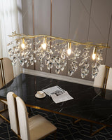 Sofia Modern Crystal Candelabrum Branch Chandelier for Living Dining Room
