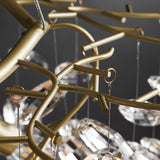 Sofia Modern Crystal Candelabrum Branch Chandelier for Living Dining Room