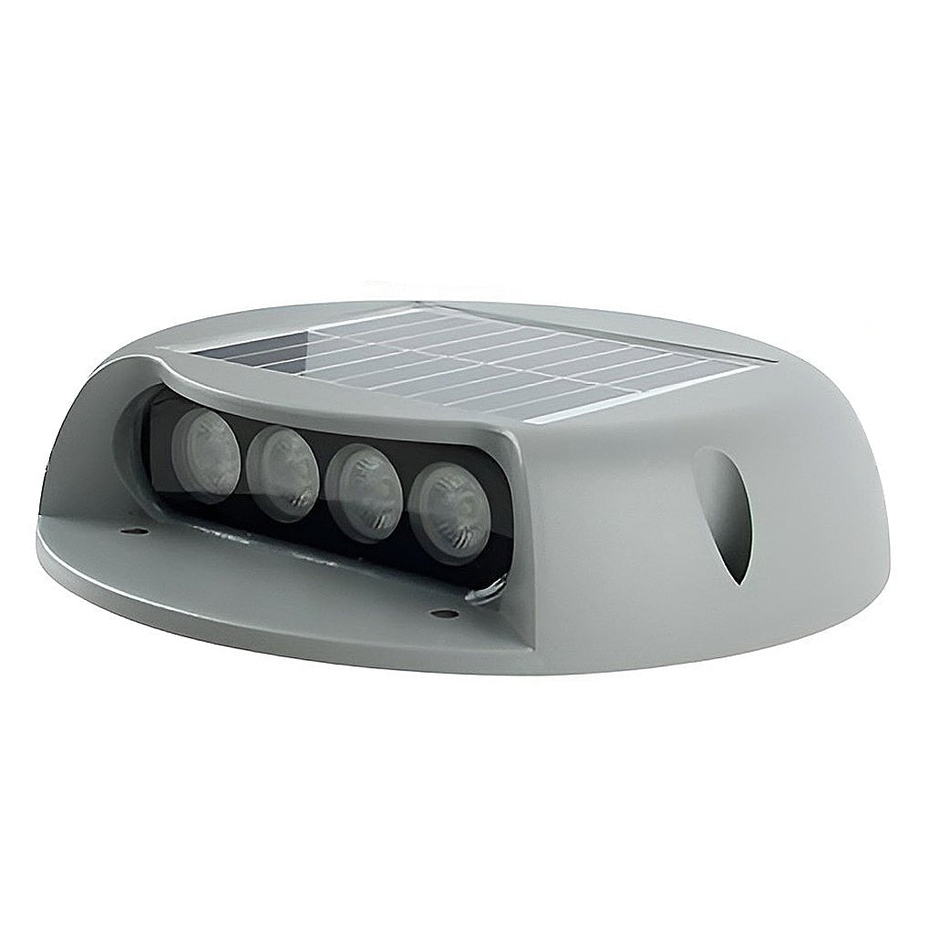 Solar LED Outdoor Step Lights Flush Mount Wall Sconce for Stairway Path and Landscape Lighting