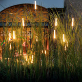 Solar LED Reed Landscape Path Lights Low Voltage Garden Column Lighting 6 Piece Set