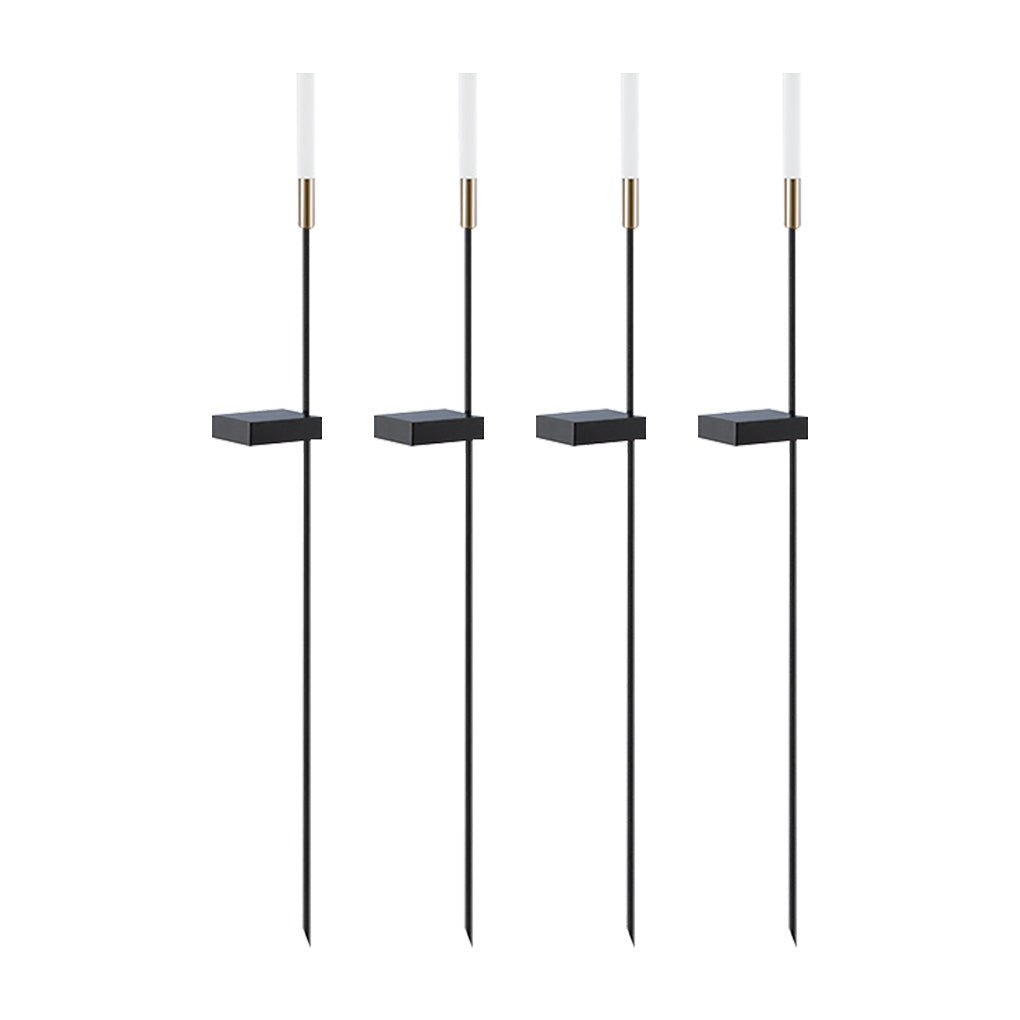 Solar LED Reed Landscape Path Lights Low Voltage Garden Column Lighting 6 Piece Set