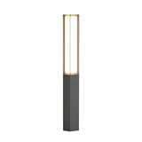 Solar Outdoor High Pole Post Light Waterproof LED Landscape Pathway Lighting for Villa Courtyard
