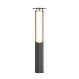 Solar Outdoor High Pole Post Light Waterproof LED Landscape Pathway Lighting for Villa Courtyard