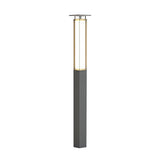 Solar Outdoor High Pole Post Light Waterproof LED Landscape Pathway Lighting for Villa Courtyard