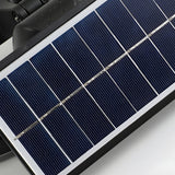 Solar Powered 3 Head Motion Sensor Outdoor Security Wall Light with Adjustable LED Heads