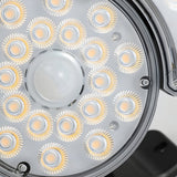 Solar Powered 3 Head Motion Sensor Outdoor Security Wall Light with Adjustable LED Heads