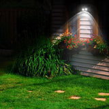 Solar Powered Adjustable LED Outdoor Wall Lamp with Motion Sensor Security Lighting Flood Light