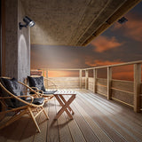 Solar Powered Adjustable LED Outdoor Wall Lamp with Motion Sensor Security Lighting Flood Light