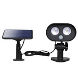 Solar Powered Adjustable LED Outdoor Wall Lamp with Motion Sensor Security Lighting Flood Light