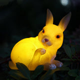 Solar Powered Animal Garden Statues with LED Lights for Outdoor Landscape Decoration