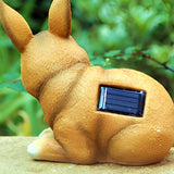 Solar Powered Animal Garden Statues with LED Lights for Outdoor Landscape Decoration