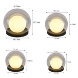 Solar Powered Bubble Lunar Post Light Waterproof Outdoor Globe Lantern for Garden Yard and Gate Path