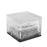 Solar Powered Ice Brick Lights Waterproof Outdoor Decorative Landscape Lighting for Pathway Garden Step