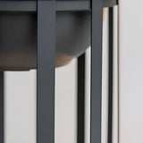 Solar Powered Industrial Outdoor Floor Lantern LED Lamp with Integrated Utility Tray