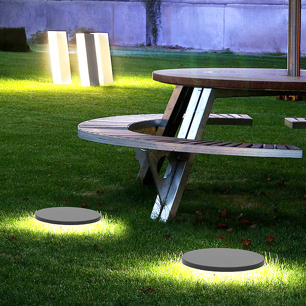 Solar Powered LED Landscape Ground Lights for Villa Garden and Outdoor Pathway Waterproof 18W Fixture
