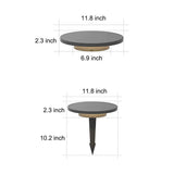 Solar Powered LED Landscape Ground Lights for Villa Garden and Outdoor Pathway Waterproof 18W Fixture