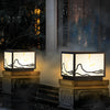 Solar Powered LED Mountain Design Post Cap Lights for Outdoor Yard Fence and Landscape Path