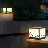 Solar Powered LED Mountain Design Post Cap Lights for Outdoor Yard Fence and Landscape Path