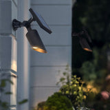Solar Powered LED Outdoor Spotlight Waterproof Landscape Path Wall Light for Garden and Yard