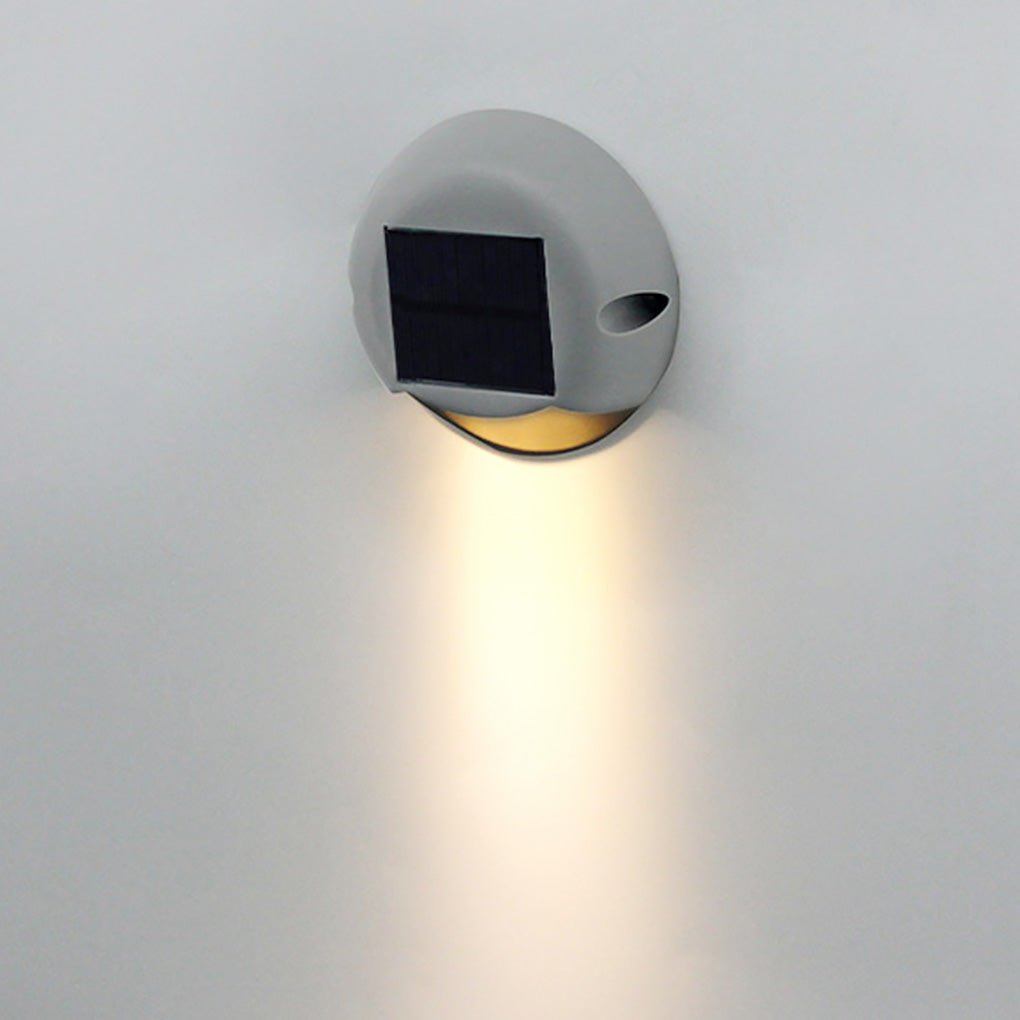 Solar Powered LED Outdoor Step Lights IP65 Waterproof Garden Pathway Stairs Wall Lamp