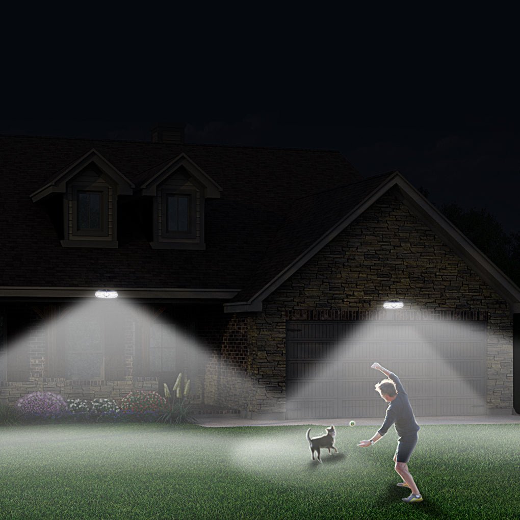 Solar Powered Motion Sensor Outdoor Wall Lamp 100 LED Waterproof Security Sconce for Patio and Garden