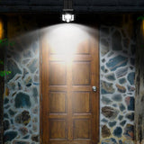 Solar Powered Motion Sensor Outdoor Wall Light with Adjustable LED Spotlight and IP65 Waterproofing