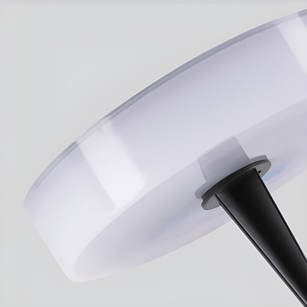 Solar Powered Outdoor Ground Disk Lights Waterproof Recessed Garden Pathway Lighting for Lawns and Decks