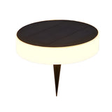 Solar Powered Outdoor Ground Disk Lights Waterproof Recessed Garden Pathway Lighting for Lawns and Decks