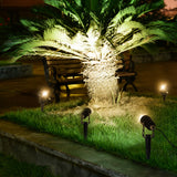 Solar Powered Outdoor Landscape Spotlight with 4 in 1 Adjustable LED Lighting for Gardens and Walls
