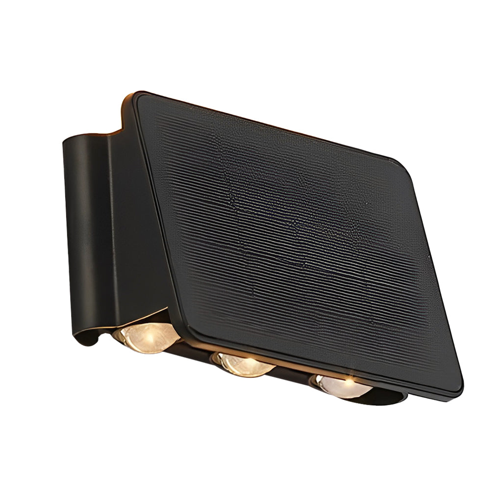 Solar Powered Outdoor LED Wall Sconce IP65 Waterproof Up and Down Lights for Garden and Balcony Decor