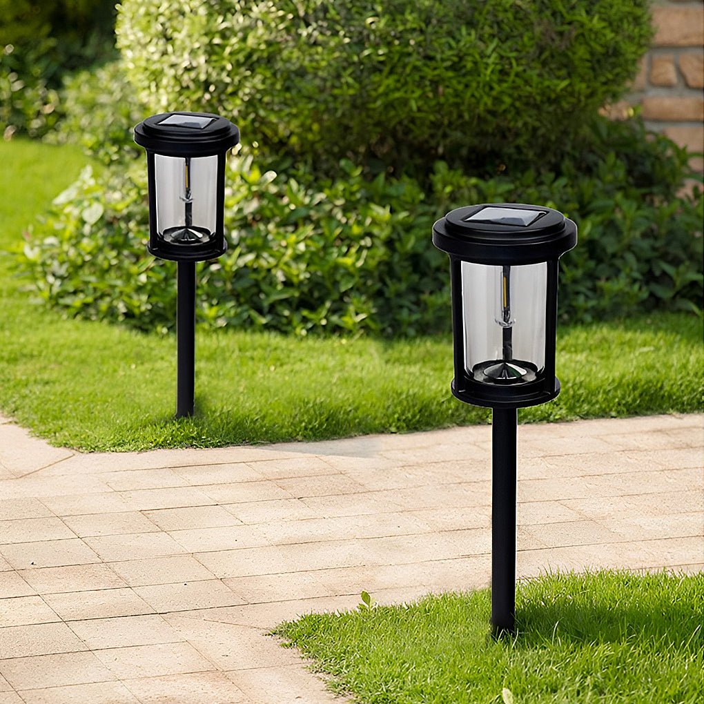 Solar Powered Outdoor Post Lamp Waterproof LED Pathway Light for Garden Landscape and Patio Decor