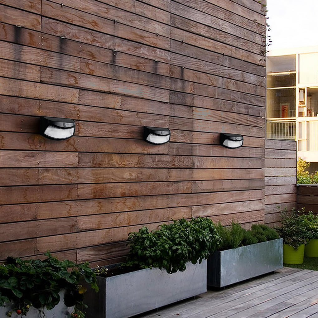Solar Powered Outdoor Wall Lantern with Motion Sensor and Dusk to Dawn LED Security Light