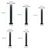 Solar Powered UFO Outdoor Path Lights Waterproof Aluminum Garden Post Lighting Fixture