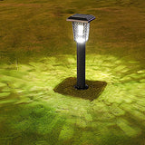 Solar Powered Waterproof Mosquito Killer Lamp for Outdoor Garden Stainless Steel LED Landscape Light