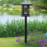 Solar Powered Waterproof Mosquito Killer Lamp for Outdoor Garden Stainless Steel LED Landscape Light