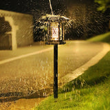 Solar Powered Waterproof Mosquito Killer Lamp for Outdoor Garden Stainless Steel LED Landscape Light