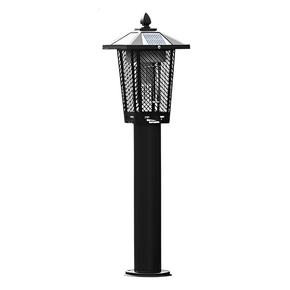 Solar Powered Waterproof Mosquito Killer Lamp for Outdoor Garden Stainless Steel LED Landscape Light