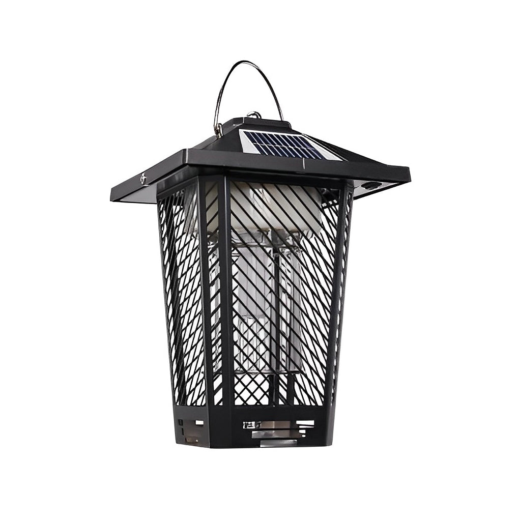 Solar Powered Waterproof Mosquito Killer Lamp for Outdoor Garden Stainless Steel LED Landscape Light